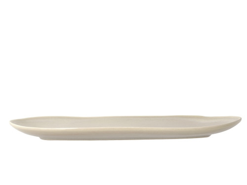 Kameninová servírovací tác Shoku Soft Beige 34x18 cm