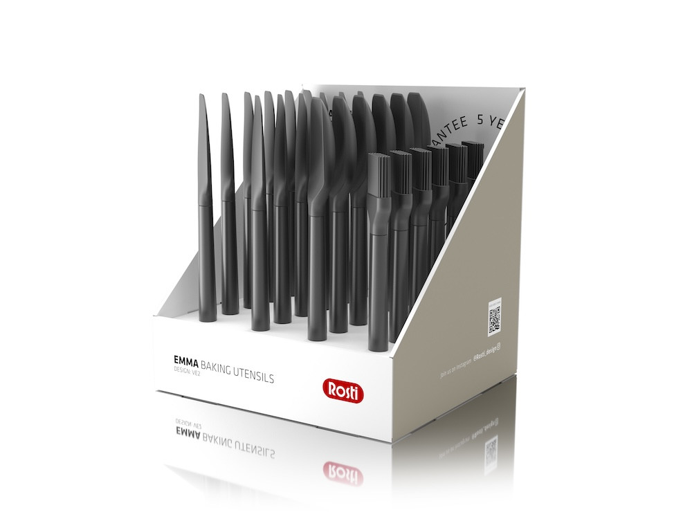 Displej kuchyňského náčiní na pečení Emma Black 24 ks