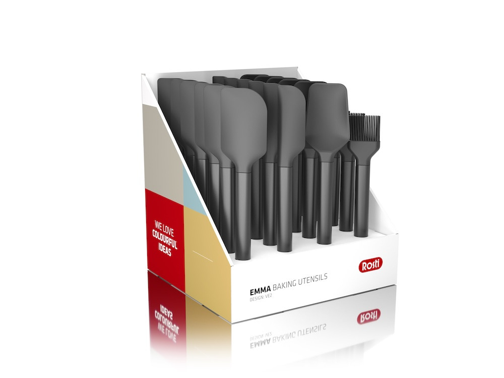 Displej kuchyňského náčiní na pečení Emma Black 24 ks