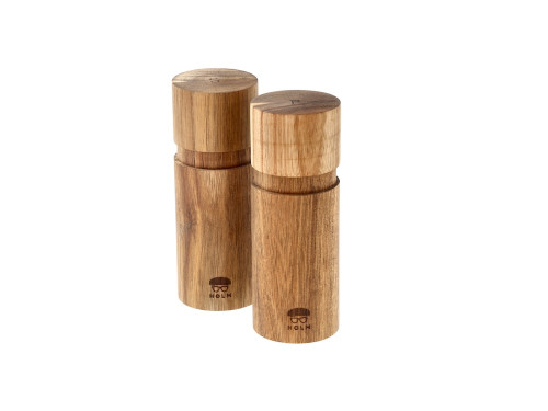 Sada mlýnků na sůl a pepř z akáciového dřeva 15,2 cm (2 ks)