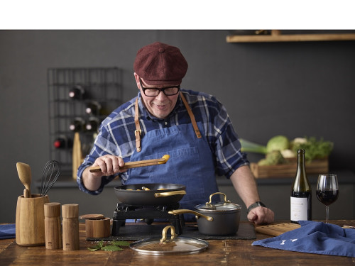 Sada mlýnků na sůl a pepř z akáciového dřeva 15,2 cm (2 ks)