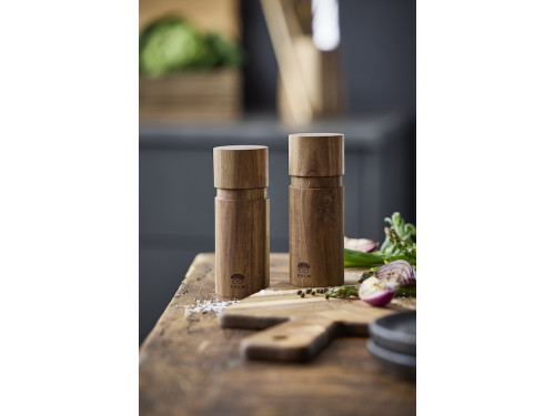 Sada mlýnků na sůl a pepř z akáciového dřeva 15,2 cm (2 ks)
