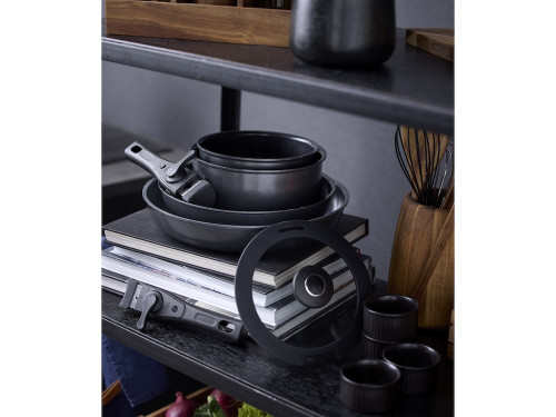 Sada pánví s odnímatelnou rukojetí 24/28 cm Black 