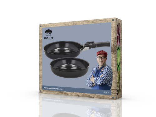 Sada pánví s odnímatelnou rukojetí 24/28 cm Black 