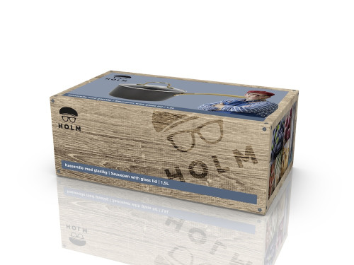 Hrnec s víkem Brasserie 1,5l Black 