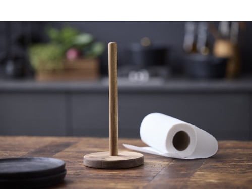 Akáciový stojan na papírové utěrky 14x14x28 cm