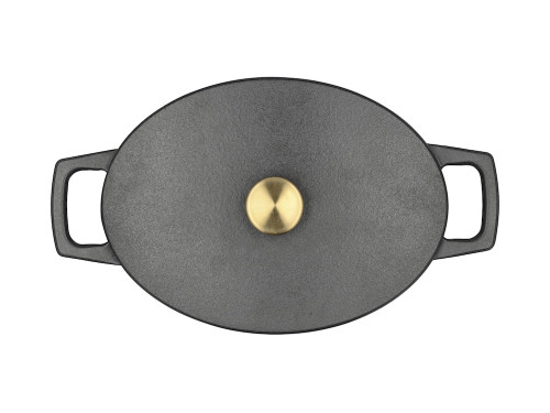 Litinový kastrol oválný 3,8l Black