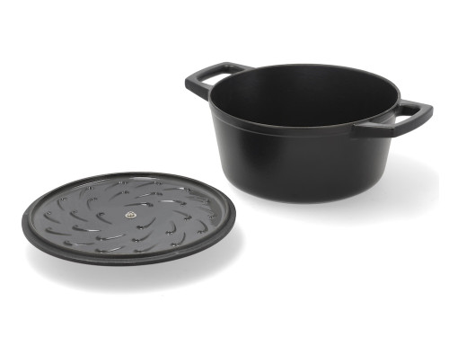 Litinový kastrol kulatý 3,6l Black 