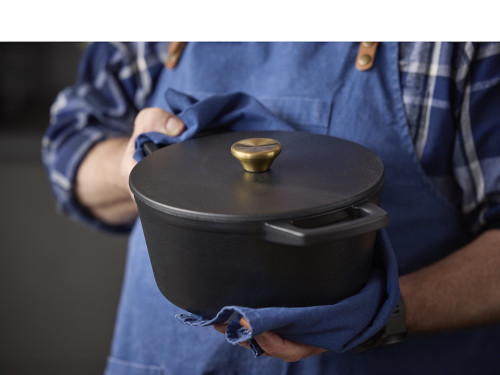 Litinový kastrol kulatý 3,6l Black 