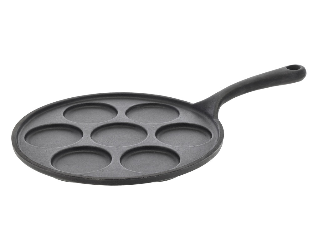 Litinová pánev na lívance (na 7 ks) 23,5 cm Black