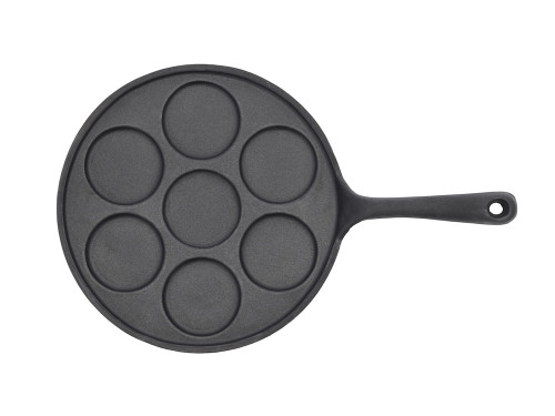 Litinová pánev na lívance (na 7 ks) 23,5 cm Black