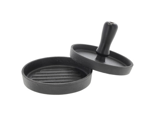 Litinový lis na hamburger 13 cm