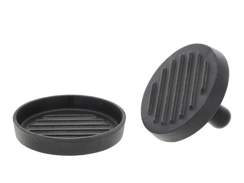 Litinový lis na hamburger 13 cm