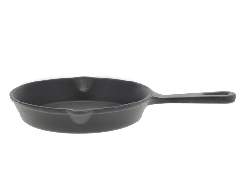 Malá litinová pánev na smažení 14 cm Black