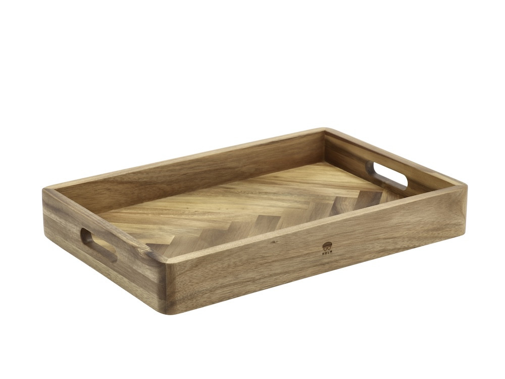 Servírovací tác z akáciového dřeva