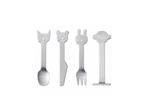Dětská Sada příborů Zvířecí kamarádi 4 ks