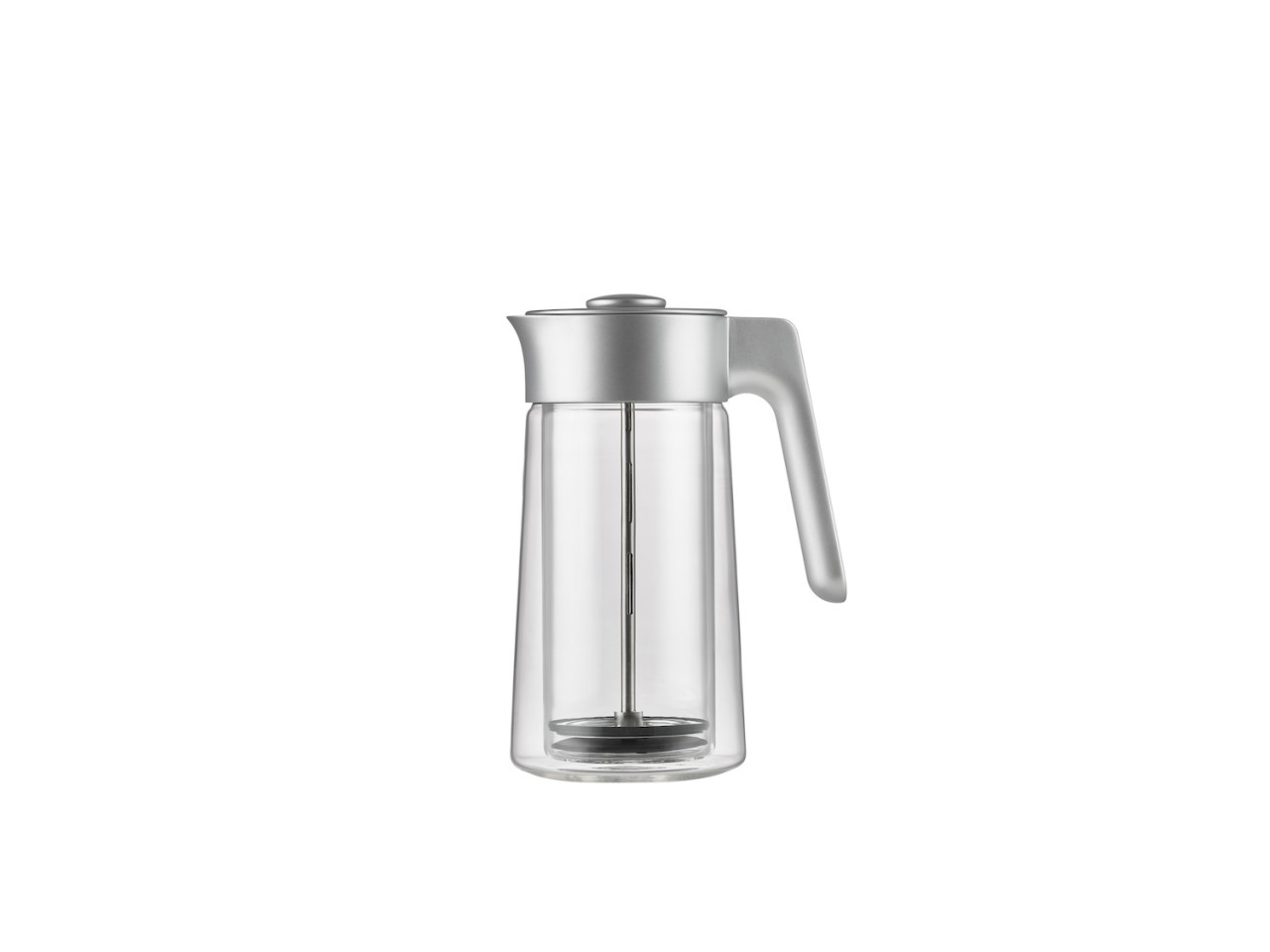 Dvoustěnný skleněný french press  Silver 0,8 l