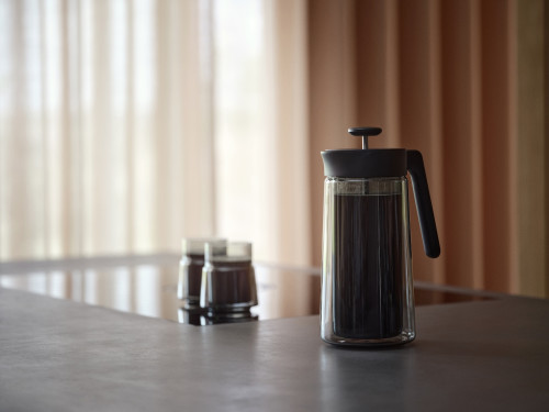 Dvoustěnný skleněný french press  Black 0,8 l