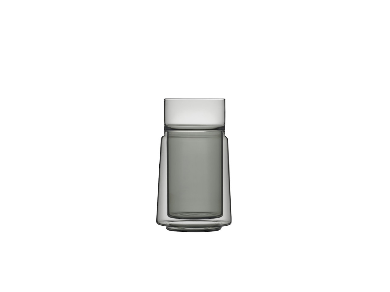 Dvoustěnná sklenice na latté Black 33 cl