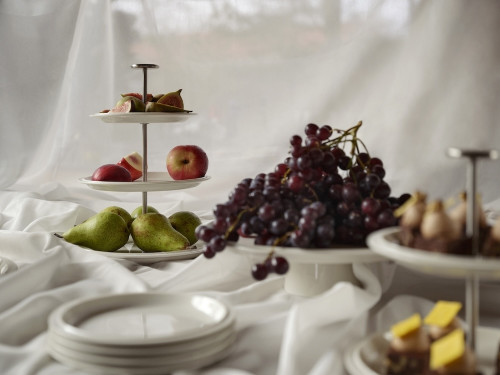 Etažér 24cm Eau Offwhite