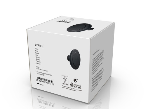 Háček na zeď  Sensu Black 