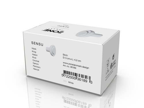 Háček na zeď Sensu White