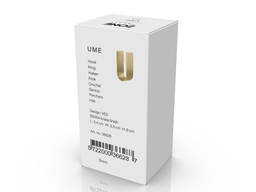 Háček na zeď Ume Brass