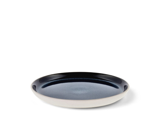 Kameninový dezertní talíř 21 cm White/Dark Blue 