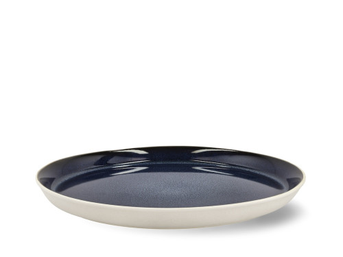 Kameninový mělký talíř 27 cm White/Dark Blue