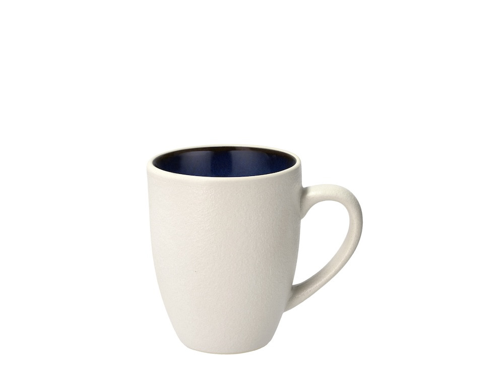 Kameninový hrnek s ouškem 30 cl White/Dark Blue