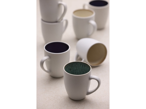 Kameninový hrnek s ouškem 30 cl White/Dark Blue