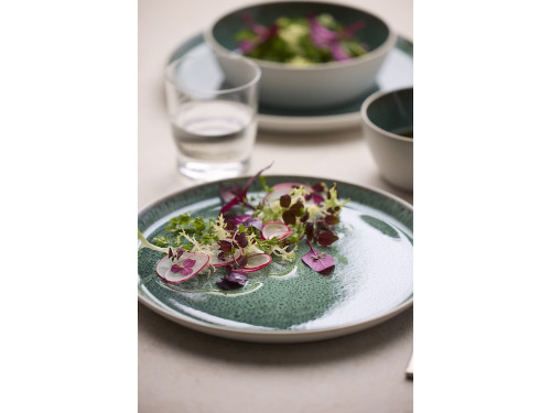 Kameninová miska na polévku 850 ml  White/Green