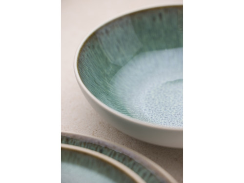 Kameninová mísa na těstoviny 20 cm  White/Green