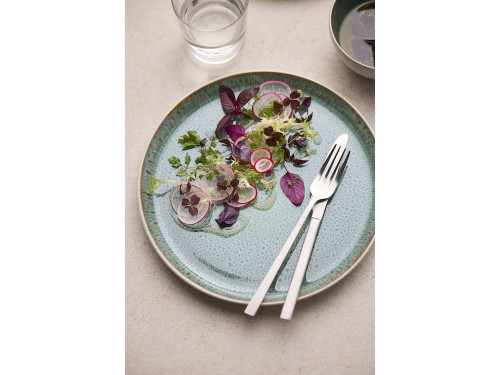 Kameninový mělký talíř 27 cm White/Green