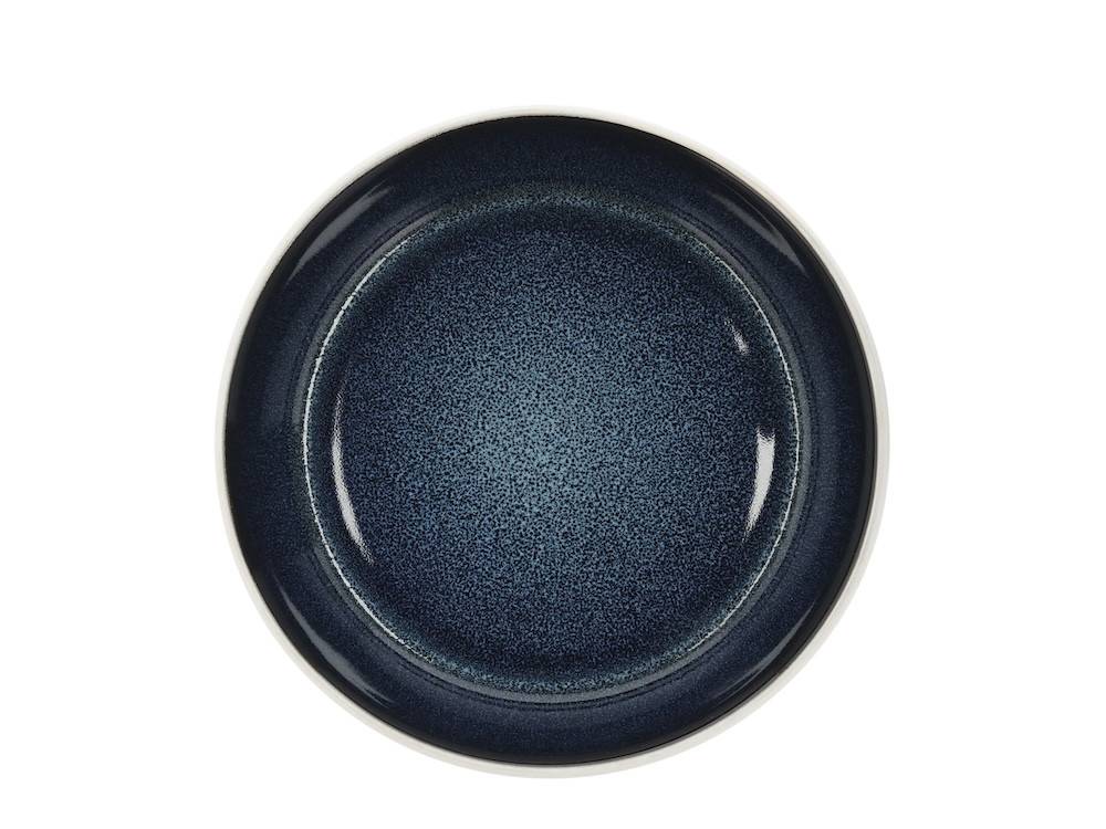 Kameninová miska na polévku 850 ml  White/Dark Blue