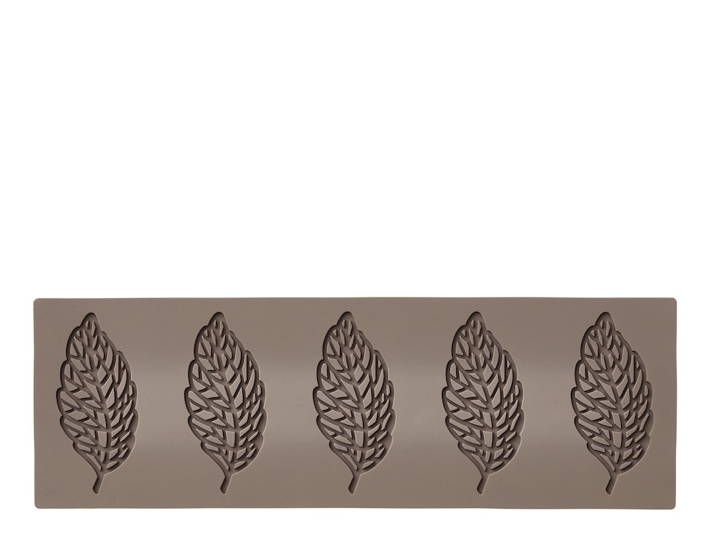 Silikonová forma na ozdoby čokoládové Lístky Latte