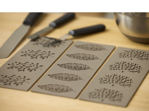 Silikonová forma na ozdoby čokoládové Lístky Latte