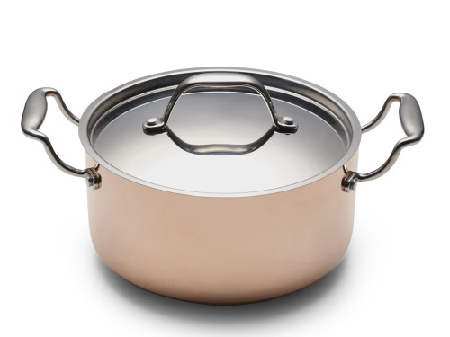 Měděný hrnec s poklicí