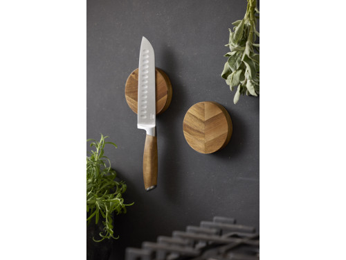 Santoku nůž 31 cm Nerez/Akáciové dřevo
