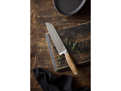 Santoku nůž 31 cm Nerez/Akáciové dřevo
