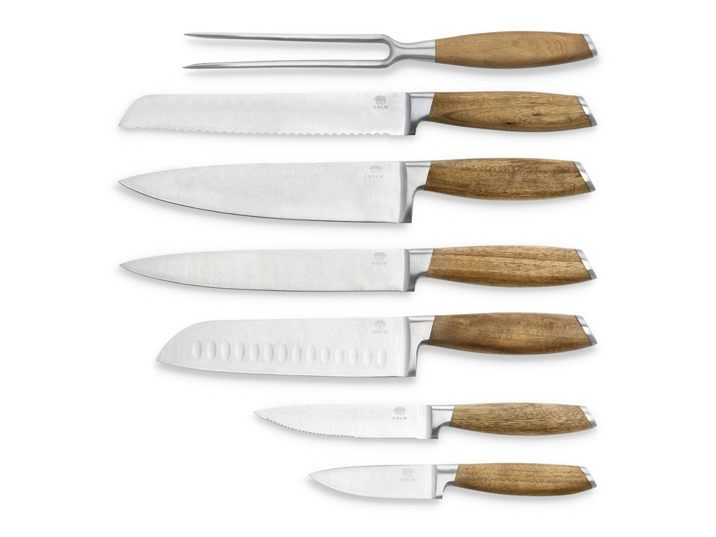 Set nožů 7ks Nerez/Akáciové dřevo