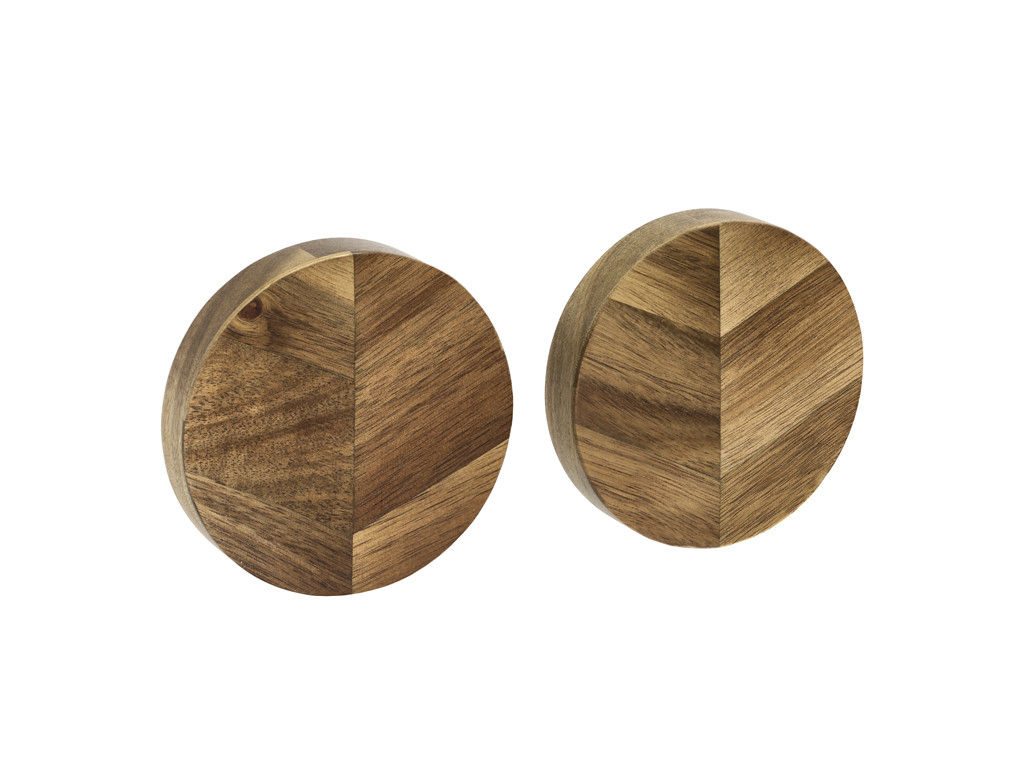 Magnetický držák na nože 2ks Akáciové dřevo