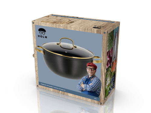 Kastrol Brasserie 8 l černý