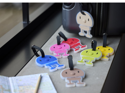 Hoptimist jmenovka na zavazadlo Pink