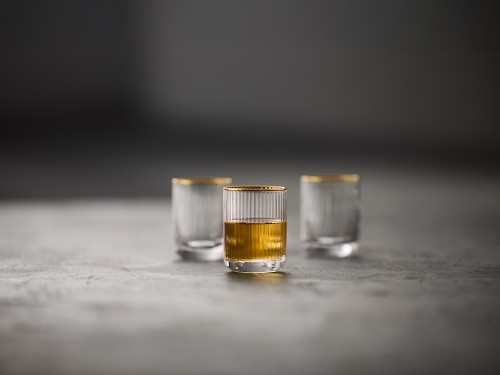 Sklenice na panáka Palermo Gold 6cl (6 ks)