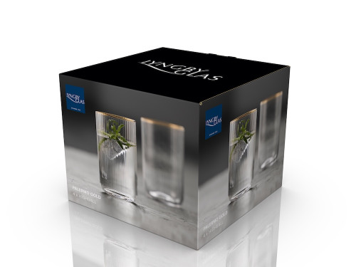 Sklenice Palermo Gold 50 cl (4 ks)