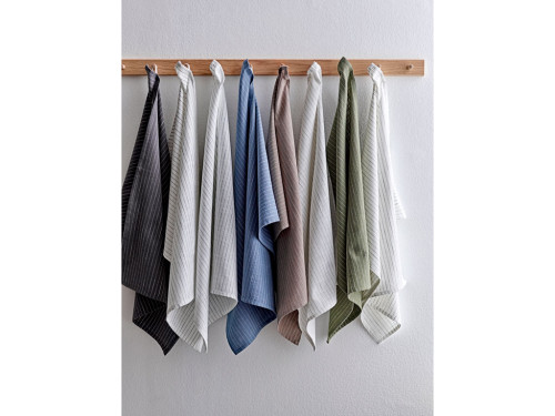 Kuchyňská utěrka 50x70 Olive/White (sada 2 ks)