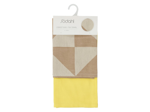 Kuchyňská utěrka 50x70 Twist (sada 2 ks) Warm Taupe