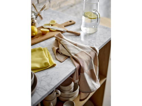 Kuchyňská utěrka 50x70 Twist (sada 2 ks) Warm Taupe