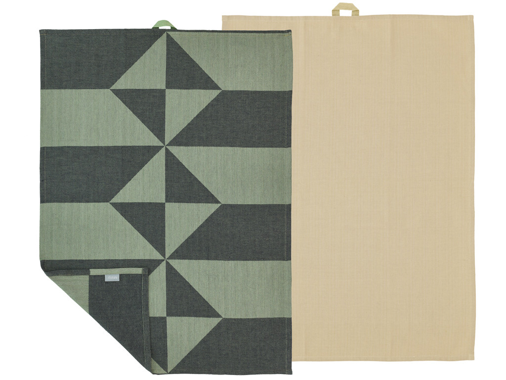 Kuchyňská utěrka 50x70 Twist (sada 2 ks) Hedge Green